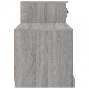 Pantofar, gri sonoma, 100x42x60 cm, lemn prelucrat - Img 6