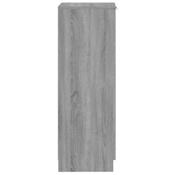Pantofar, gri sonoma, 30x35x100 cm, lemn compozit - Img 6