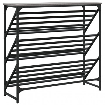Pantofar, gri sonoma, 90x30x85 cm, lemn prelucrat - Img 5