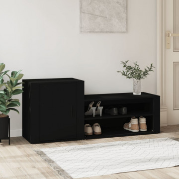 Pantofar, negru, 130x35x54 cm, lemn prelucrat - Img 1