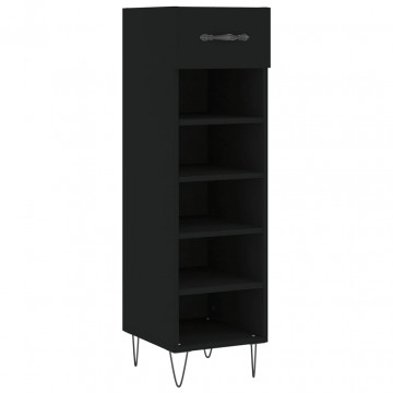 Pantofar, negru, 30x35x105 cm, lemn compozit - Img 2