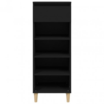 Pantofar, negru, 40x36x105 cm, lemn compozit - Img 3