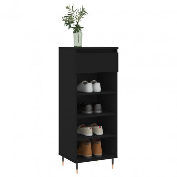 Pantofar, negru, 40x36x105 cm, lemn compozit - Img 3