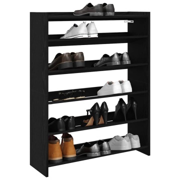Pantofar, negru, 80x25x100 cm, lemn prelucrat - Img 1