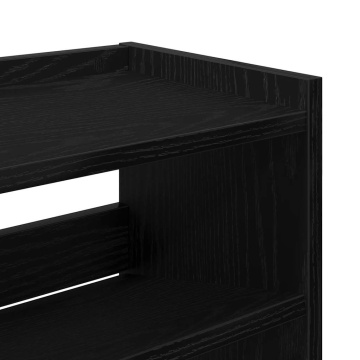 Pantofar, negru, 80x25x100 cm, lemn prelucrat - Img 6