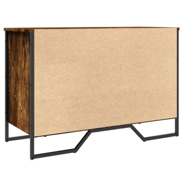 Pantofar, stejar fumuriu, 90x38x61,5 cm, lemn prelucrat - Img 5