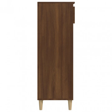 Pantofar, stejar maro, 40x36x105 cm, lemn prelucrat - Img 8
