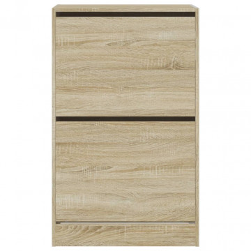 Pantofar, stejar sonoma, 60x34x96,5 cm, lemn compozit - Img 7