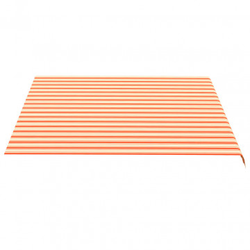 Pânză de rezervă copertină, galben și portocaliu, 4x3,5 m - Img 4