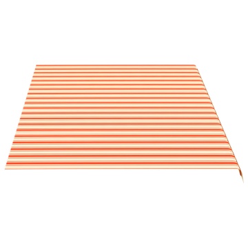 Pânză de rezervă copertină, galben și portocaliu, 5x3 m - Img 4