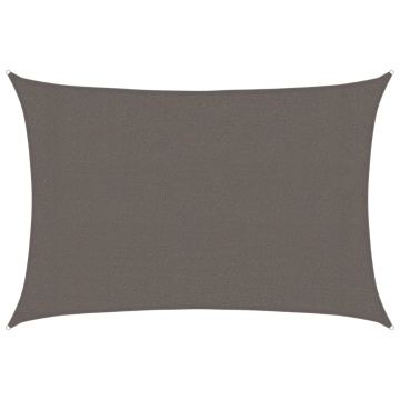 Pânză parasolar, antracit, 3 x 5 m, HDPE, 160 g/m² - Img 2