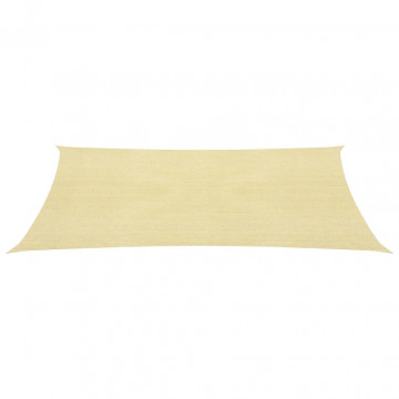 Pânză parasolar, bej, 2,5x4,5 m, HDPE, 160 g/m² - Img 2