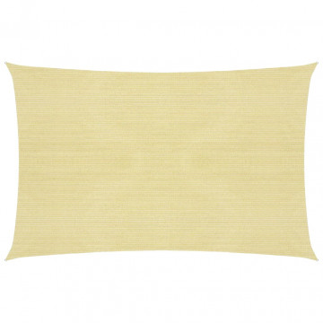 Pânză parasolar, bej, 2,5x4 m, HDPE, 160 g/m² - Img 1