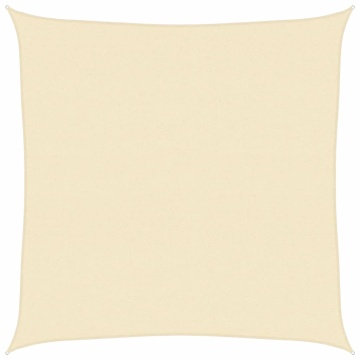 Pânză parasolar, crem, 7 x 7 m, 160 g/m², HDPE - Img 2