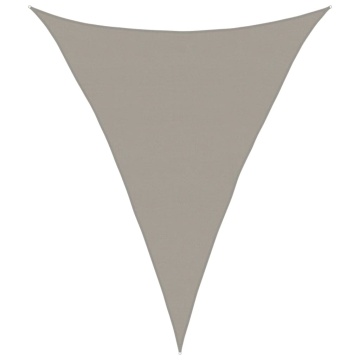 Pânză parasolar gri deschis 5x7x7 m HDPE 160 g/m² triunghiular - Img 2