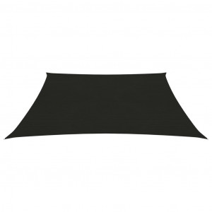 Pânză parasolar, negru, 3,6 x 3,6 m, HDPE, 160 g/m² - Img 3