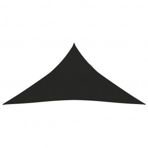 Pânză parasolar, negru, 5x6x6 m, HDPE, 160 g/m²
