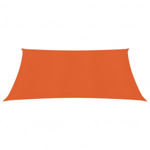 Pânză parasolar, portocaliu, 3,6x3,6 m, HDPE, 160 g/m² - Img 3