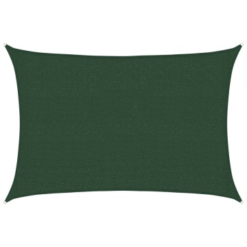 Pânză parasolar, verde închis, 2,5x4 m, 160 g/m², HDPE - Img 2