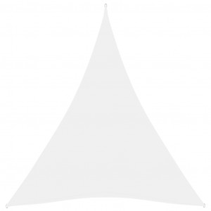 Parasolar, alb, 4x5x5 m, țesătură oxford, triunghiular - Img 1