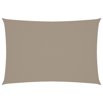 Parasolar, gri taupe, 2,5x4,5m, țesătură oxford, dreptunghiular - Img 2