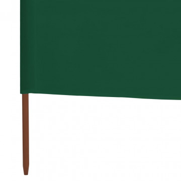 Paravan anti-vânt cu 3 panouri, verde, 400 x 80 cm, textil - Img 6