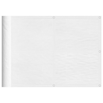 Paravan de balcon, alb, 75x700 cm, 100% poliester oxford - Img 2
