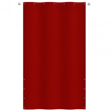 Paravan de balcon, roșu, 140 x 240 cm, țesătură oxford - Img 2