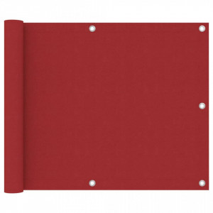Paravan de balcon, roșu, 75 x 500 cm, țesătură oxford - Img 1