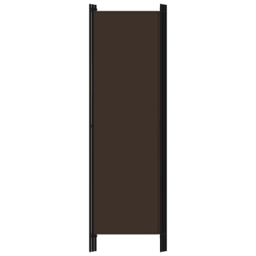 Paravan de cameră cu 3 panouri, maro, 150 x 180 cm - Img 4