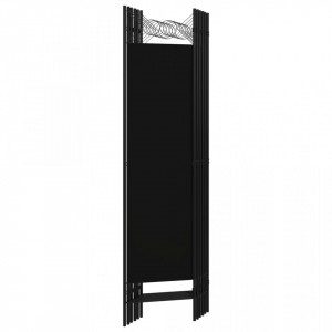 Paravan de cameră cu 6 panouri, negru, 240 x 180 cm - Img 4