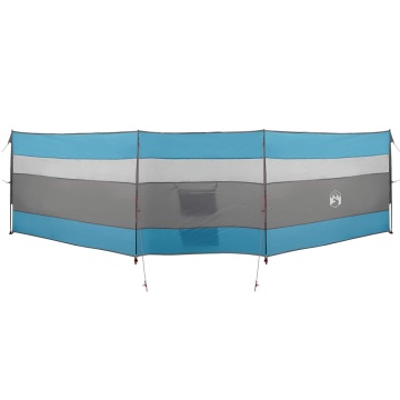 Paravan de camping, albastru, 508x130 cm, impermeabil - Img 2