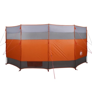 Paravan de camping, portocaliu, 366x152x152 cm, impermeabil - Img 5