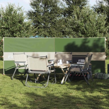 Paravan de camping verde 344x120 cm impermeabil - Img 1
