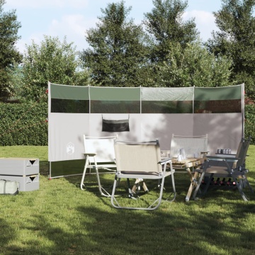 Paravan de camping, verde, 366x152x152 cm, impermeabil - Img 3