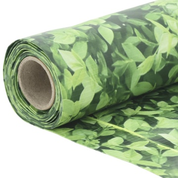 Paravan de grădină cu aspect de plantă, verde, 600x90 cm, PVC - Img 6