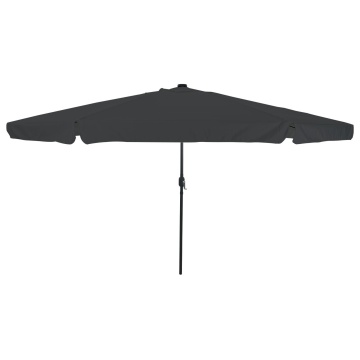 Paravan de grădină cu lumini LED ø395x245 cm, Antracit - Img 2