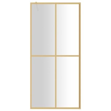 Paravan duș walk-in, auriu, 80x195 cm, sticlă ESG transparentă - Img 3