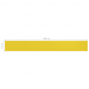 Paravan pentru balcon, galben, 75 x 600 cm, HDPE - Img 5