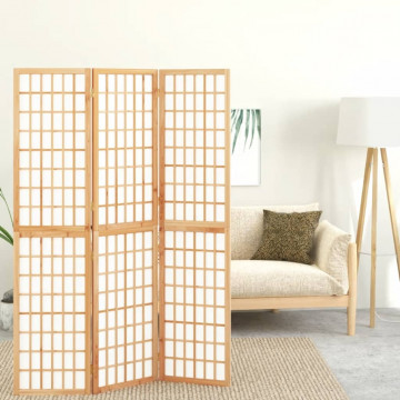 Paravan pliabil de cameră, 3 panouri, 120x170 cm, stil japonez - Img 1
