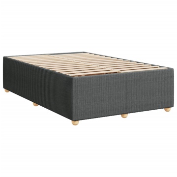 Pat box spring cu saltea, gri închis, 120x200 cm, textil - Img 7