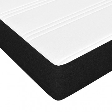 Pat box spring cu saltea, negru, 80x200 cm, textil - Img 7