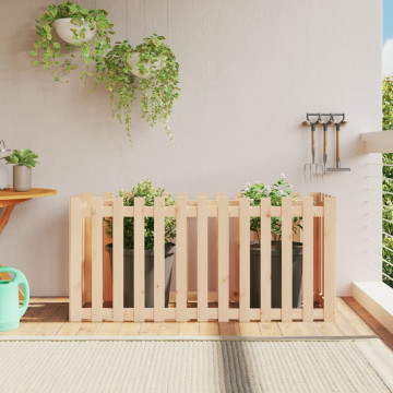 Pat înălțat grădină design gard 150x50x70 cm lemn impregnat pin - Img 1
