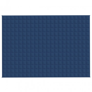 Pătură cu greutăți, albastru, 155x220 cm, 7 kg, material textil - Img 3