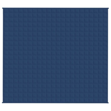 Pătură cu greutăți, albastru, 200x225 cm, 13 kg, textil - Img 3