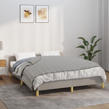 Pătură grea, gri, 152x203 cm, 7 kg, material textil - Img 1