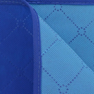 Pătură pentru picnic, albastru și bleu, 150 x 200 cm - Img 2