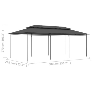 Pavilion, antracit, 600 x 298 x 270 cm - Img 9