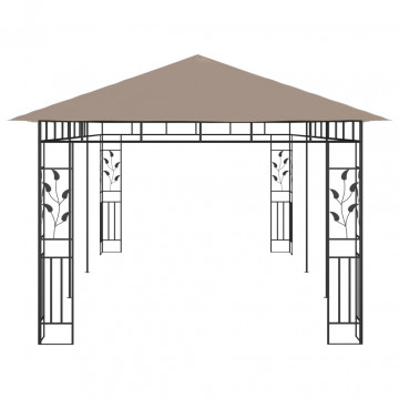 Pavilion cu plasă anti-țânțari, gri taupe, 6x3x2,73 m, 180 g/m² - Img 3