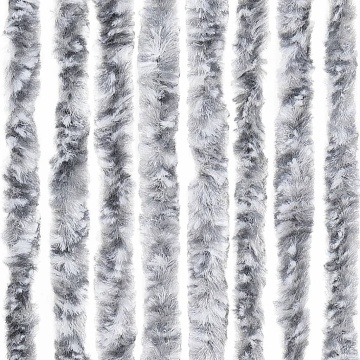 Perdea pentru insecte, alb și gri, 120x220 cm, chenille - Img 5